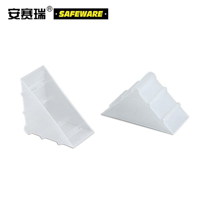 安赛瑞 23571 三角形塑料防撞护角包角 运输防撞 50*50*22mm（200个装） 白色按（包）销售