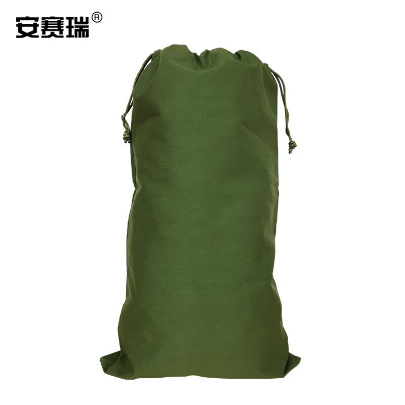 安赛瑞 24572 帆布中转袋快递袋 加厚物流搬家袋 50*80cm 军绿色按（个）销售