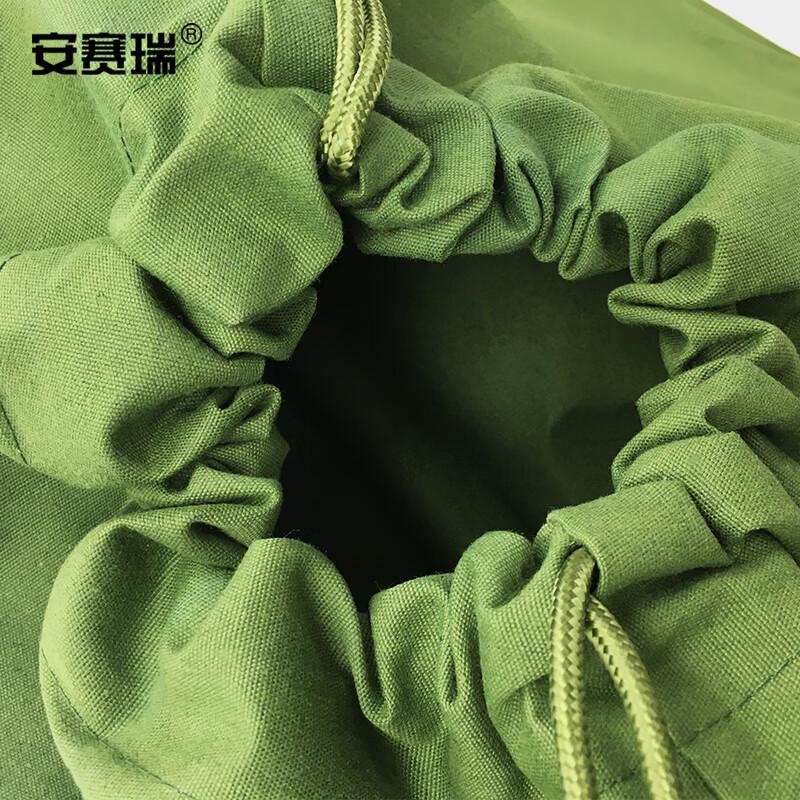 安赛瑞 24572 帆布中转袋快递袋 加厚物流搬家袋 50*80cm 军绿色按（个）销售