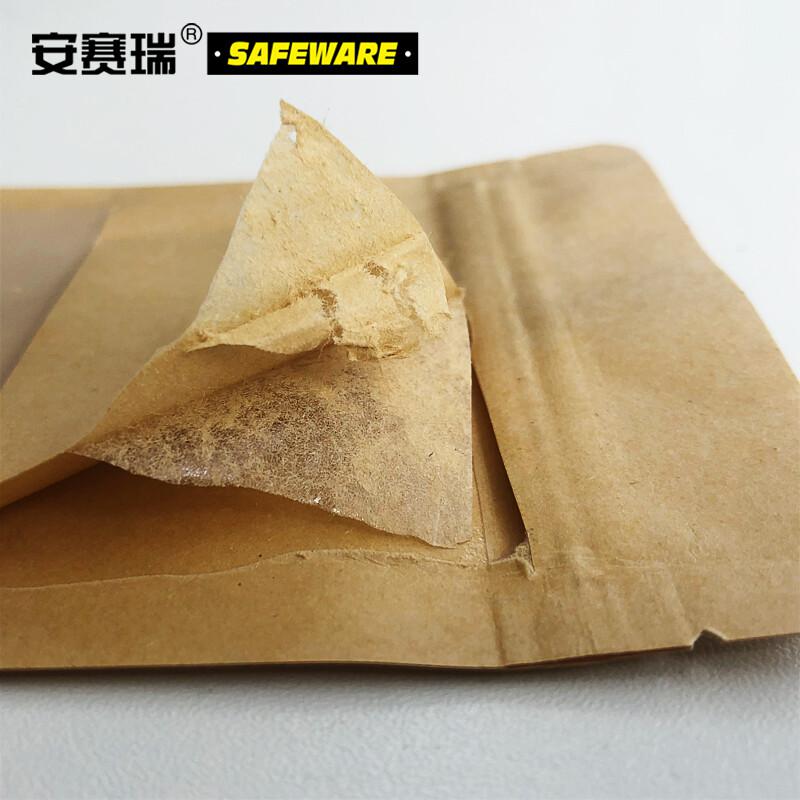安赛瑞 26295 牛皮纸袋 自立式加厚 可视款收纳袋 9*14cm (50只装）按（包）销售