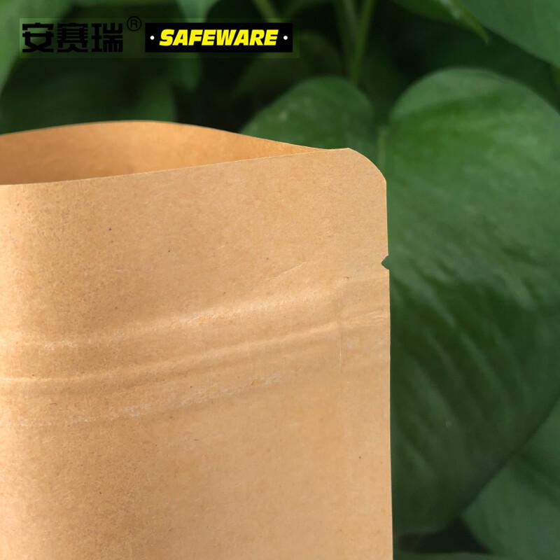 安赛瑞 26297 牛皮纸袋 自立式加厚 可视款收纳袋 17*24cm(50只装）按（包）销售