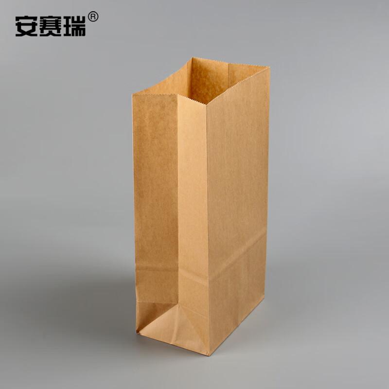 安赛瑞 28563 黄牛皮纸袋 打包袋收纳纸袋 非防油 加厚款 25×14×28cm（50个装）按（包）销售