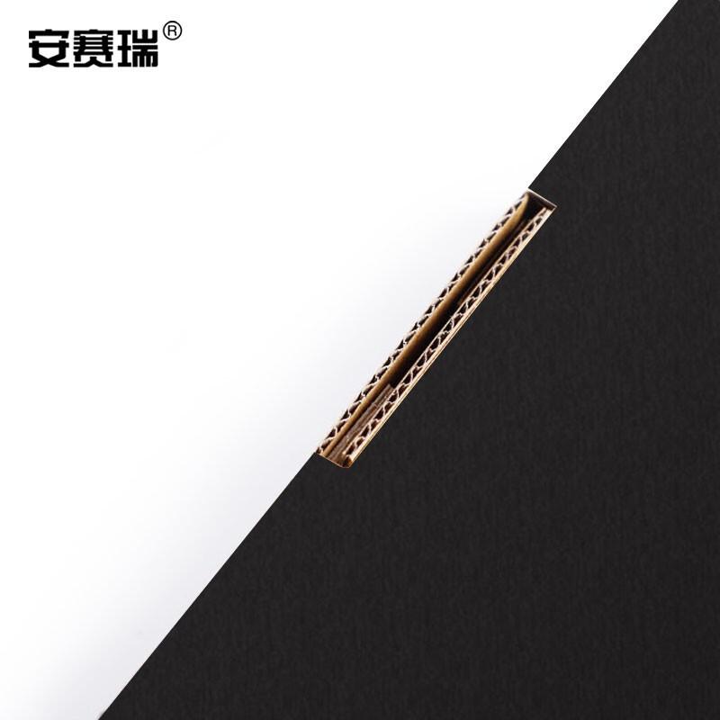 安赛瑞 240046 彩色飞机盒 服装包装盒 加厚特硬 瓦楞盒 40×30×4cm（100个装） 黑色按（包）销售