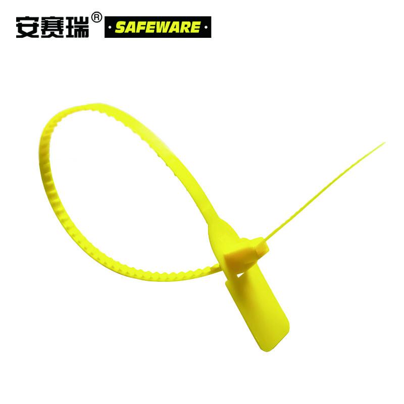 安赛瑞 23480 塑料卡扣封条 塑料铅封 全长40cm（100根装） 黄色按（包）销售