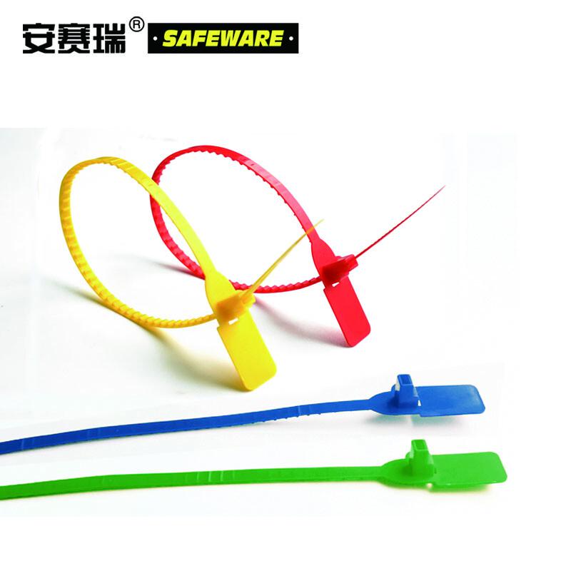 安赛瑞 23480 塑料卡扣封条 塑料铅封 全长40cm（100根装） 黄色按（包）销售