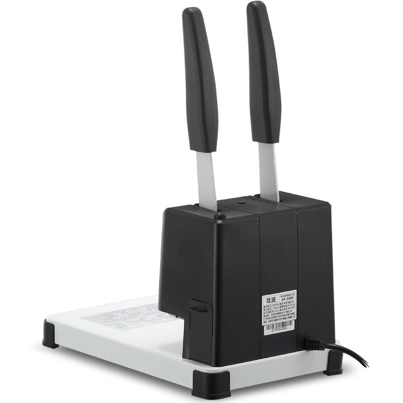 歌派 GP-3380 手动财务装订机 30mm 黑银色 台按（台）销售