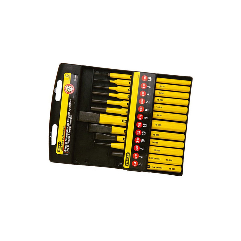 史丹利 16-299-23 12件套冲凿按(套)销售 史丹利 16-299-23 12件套冲凿按(套)销售