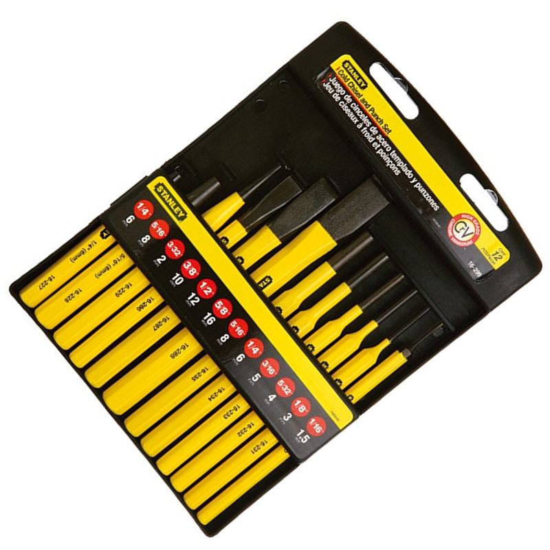 史丹利 16-299-23 12件套冲凿按(套)销售 史丹利 16-299-23 12件套冲凿按(套)销售