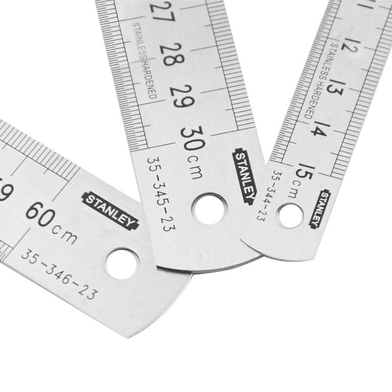 史丹利 35-346-23 不锈钢直尺600mm按(把)销售 史丹利 35-346-23 不锈钢直尺600mm按(把)销售
