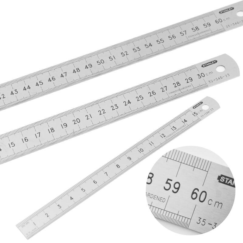 史丹利 35-346-23 不锈钢直尺600mm按(把)销售 史丹利 35-346-23 不锈钢直尺600mm按(把)销售