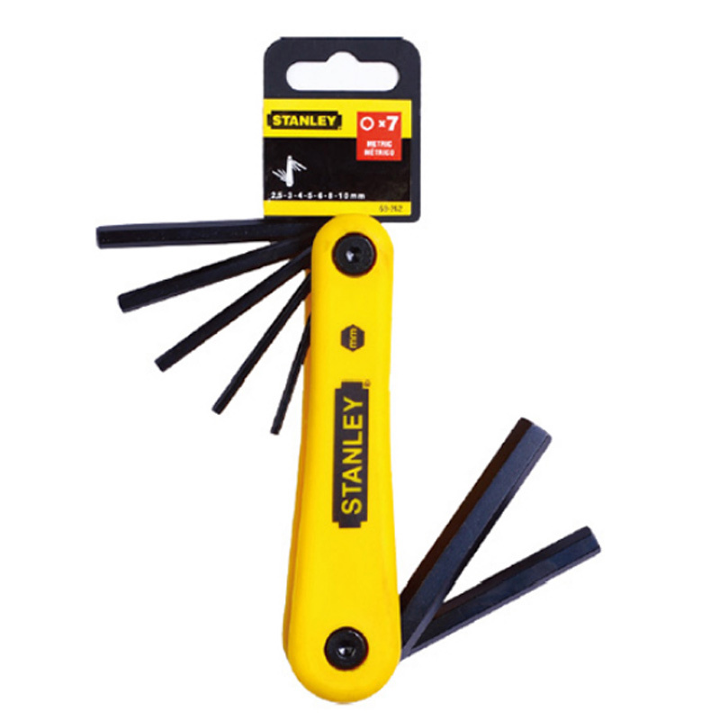 史丹利 69-262-23C 7件套公制折叠式内六角扳手2.5-10mm按(套)销售 史丹利 69-262-23C 7件套公制折叠式内六角扳手2.5-10mm按(套)销售
