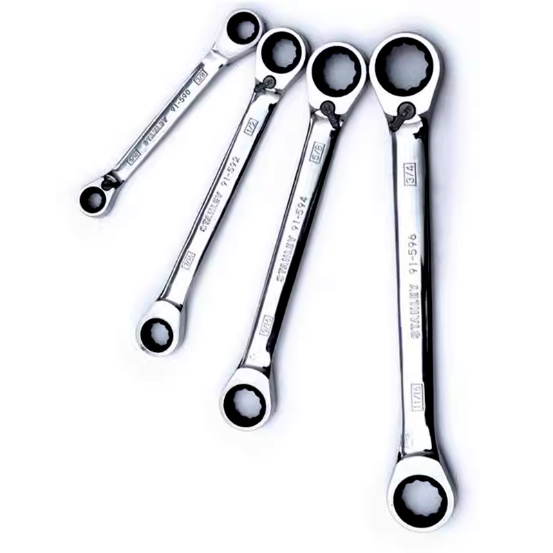 史丹利 91-594-1L-22 英制棘轮双梅花双向棘轮扳手9/16x5/8按把销售