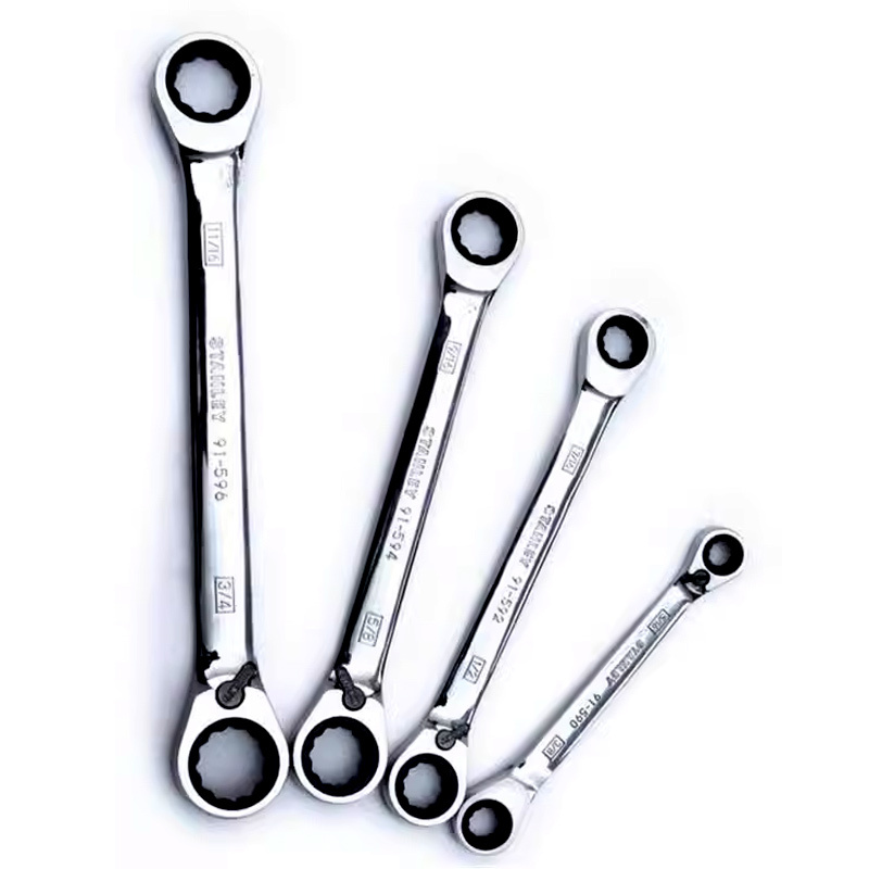 史丹利 91-594-1L-22 英制棘轮双梅花双向棘轮扳手9/16x5/8按把销售