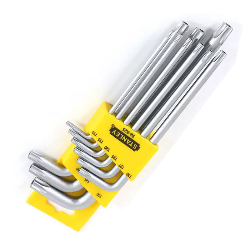 史丹利 92-625-23 9件套长L形中孔花形扳手TT10-TT50按(套)销售 史丹利 92-625-23 9件套长L形中孔花形扳手TT10-TT50按(套)销售