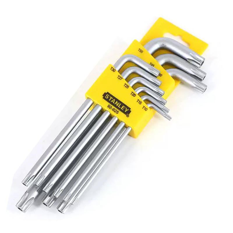 史丹利 92-625-23 9件套长L形中孔花形扳手TT10-TT50按(套)销售 史丹利 92-625-23 9件套长L形中孔花形扳手TT10-TT50按(套)销售