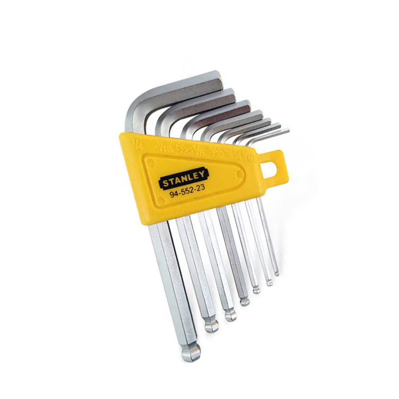 史丹利 94-552-23 7件套英制短柄球头内六角扳手按套销售