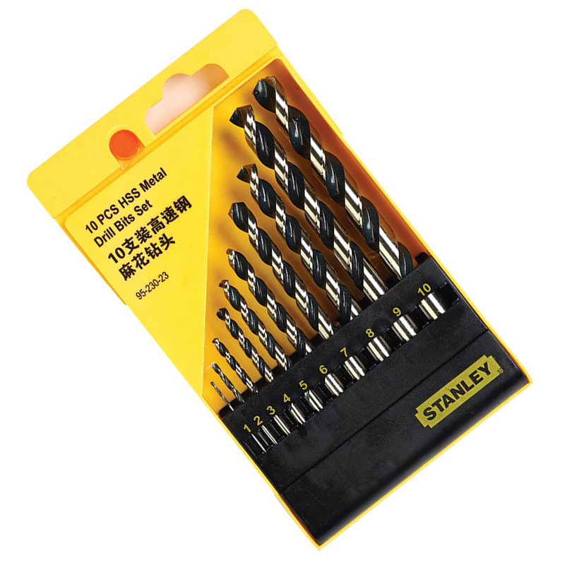 史丹利 95-230-23 10支装高速钢麻花钻头组套按（套）销售