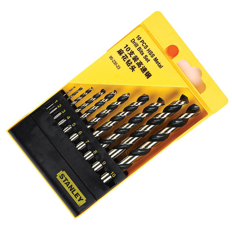 史丹利 95-230-23 10支装高速钢麻花钻头组套按（套）销售