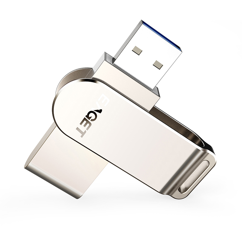 忆捷 F60-32G U盘 USB3 珍镍色 高速全金属360度旋转车载优盘按（个）销售