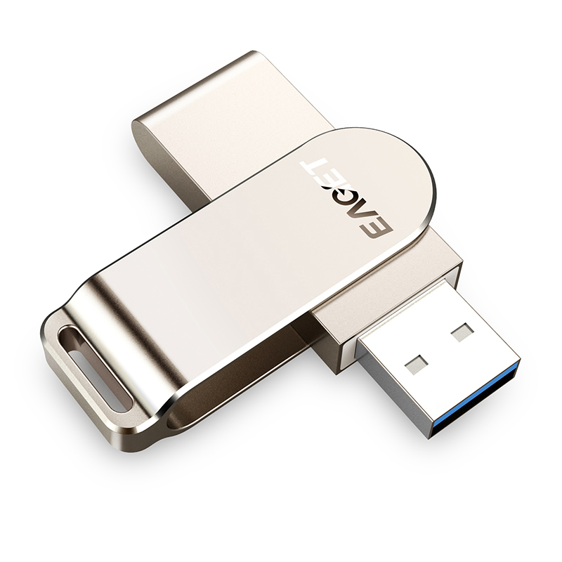 忆捷 F60-32G U盘 USB3 珍镍色 高速全金属360度旋转车载优盘按（个）销售