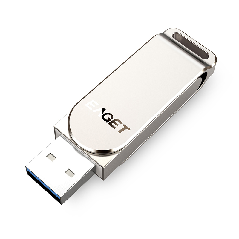 忆捷 F60-32G U盘 USB3 珍镍色 高速全金属360度旋转车载优盘按（个）销售