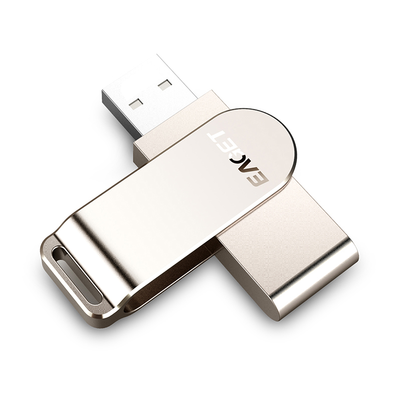 忆捷 F60-32G U盘 USB3 珍镍色 高速全金属360度旋转车载优盘按（个）销售