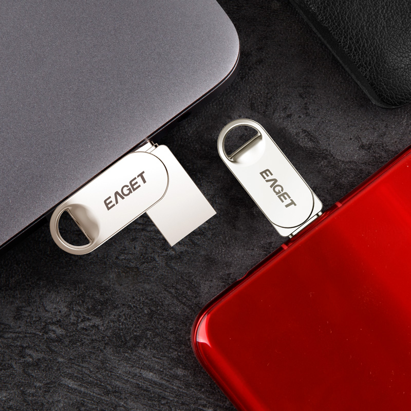 忆捷 HT10-32G U盘 Type-C USB3.2双接口 珍镍色 手机电脑多用车载旋转优盘金属按(个)销售 忆捷 HT10-32G U盘 Type-C USB3.2双接口 珍镍色 手机电脑多用车载旋转优盘金属按(个)销售