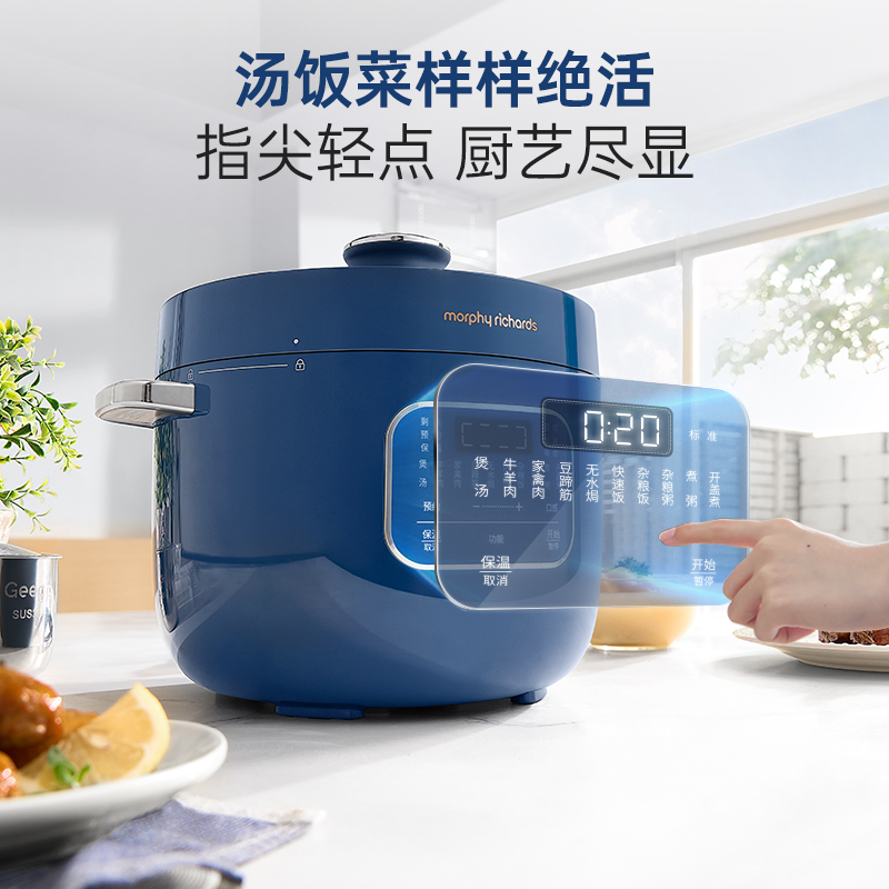 摩飞 MR8701 珐琅电压力锅 0氟珐琅釜 2.5L 蓝色按（台）销售