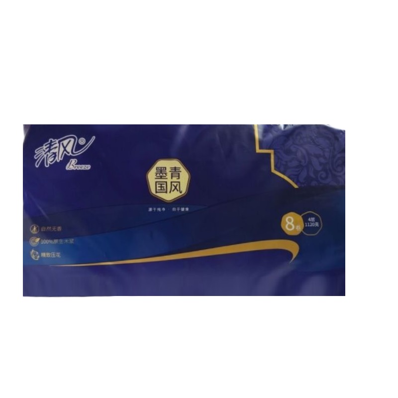 清风 A208JH 卷纸 4层140g*8卷按（提）销售