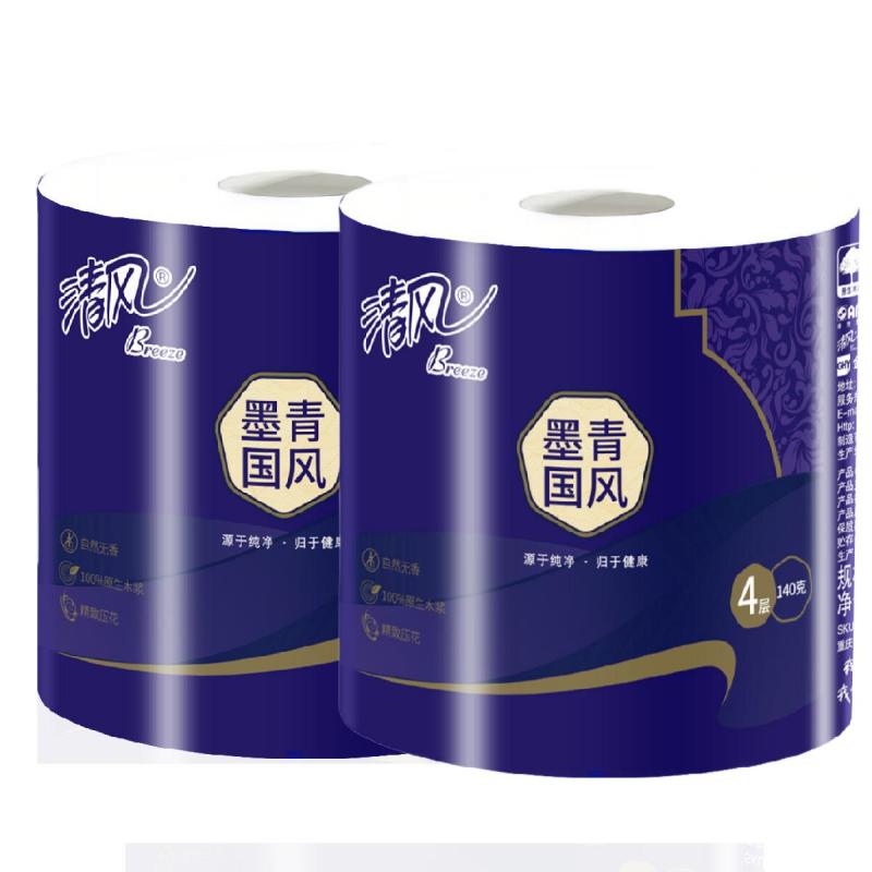 清风 A208JH 卷纸 4层140g*8卷按（提）销售