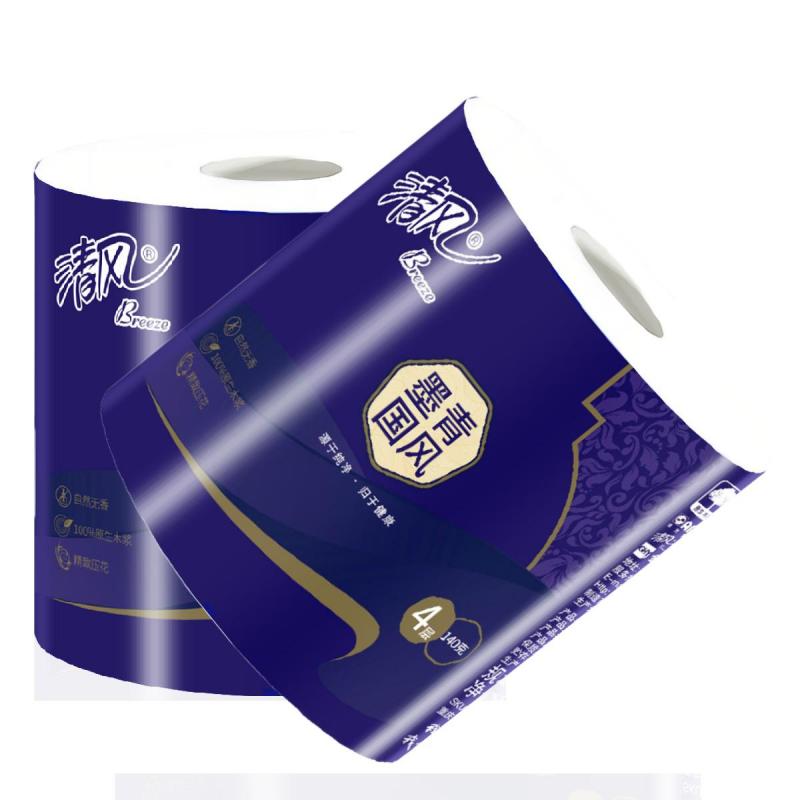 清风 A208JH 卷纸 4层140g*8卷按（提）销售