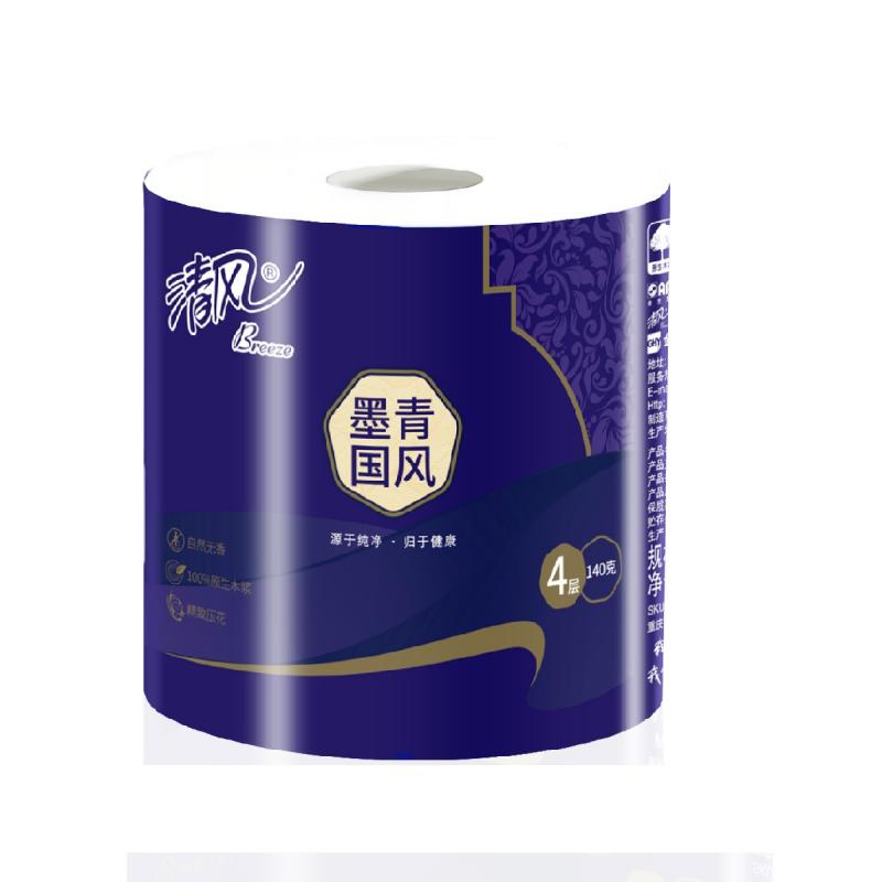 清风 A208JH 卷纸 4层140g*8卷按（提）销售