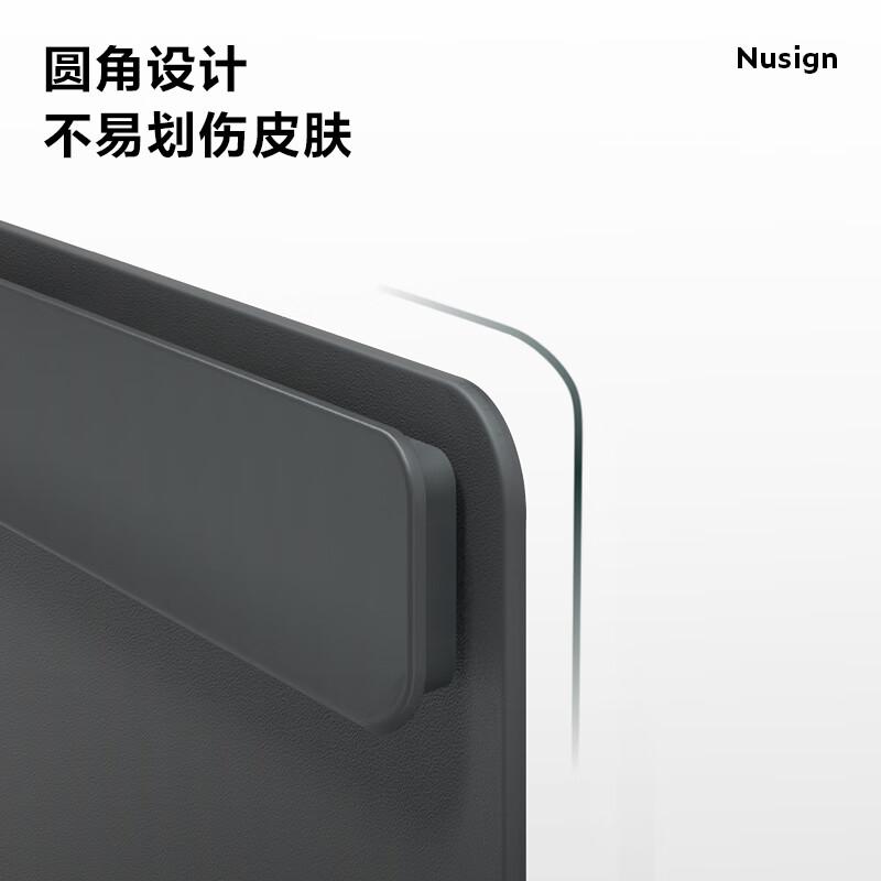 得力 NS501 加宽板夹 夜影灰按个销售