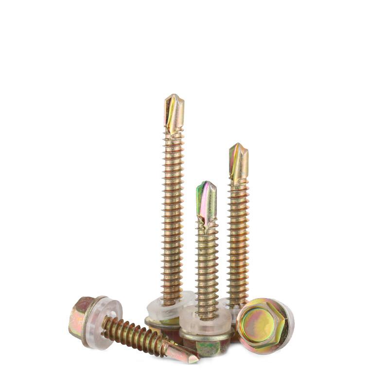 捷诺立 57972 外六角法兰钻尾螺丝自钻彩钢瓦燕尾丝加长瓦 M4.8*25mm(1盒约600只装)按（盒）销售