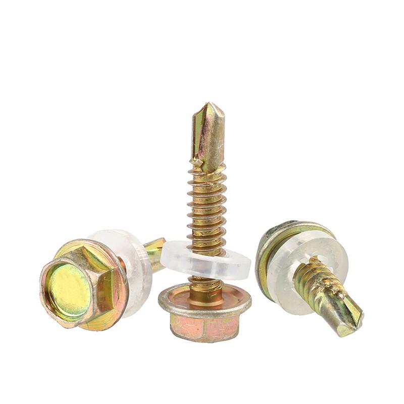 捷诺立 57976 外六角法兰钻尾螺丝自钻彩钢瓦燕尾丝加长瓦 M4.8*45mm(1盒380只装)按(盒)销售 捷诺立 57976 外六角法兰钻尾螺丝自钻彩钢瓦燕尾丝加长瓦 M4.8*45mm(1盒380只装)按(盒)销售