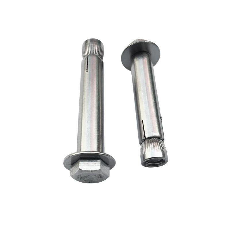 捷诺立 55234 201不锈钢内膨胀螺丝外六角墙体内胀螺栓 M8*100mm(10只装)按（包）销售
