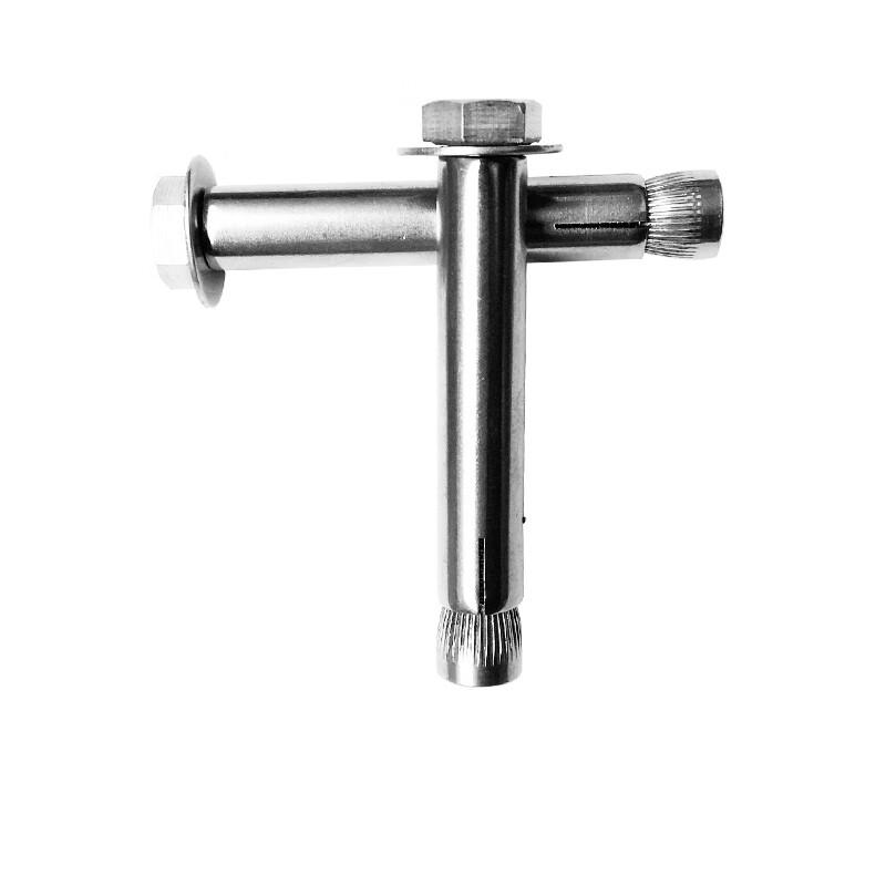 捷诺立 55238 201不锈钢内膨胀螺丝外六角墙体内胀螺栓 M10*70mm(10只)按（包）销售