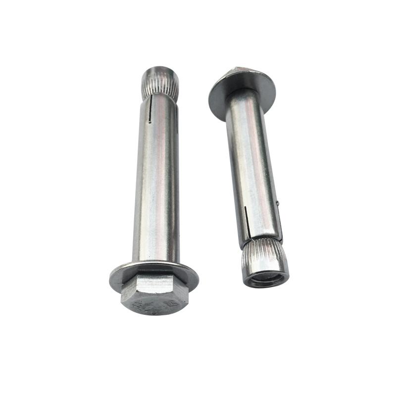 捷诺立 55240 201不锈钢内膨胀螺丝外六角墙体内胀螺栓 M10*90mm(5只装)按（包）销售