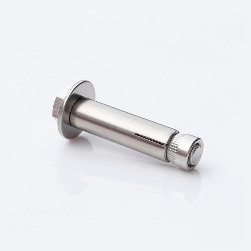 捷诺立 55258 304不锈钢内膨胀螺丝外六角墙体内胀螺栓 M8*80mm(10只)按（包）销售