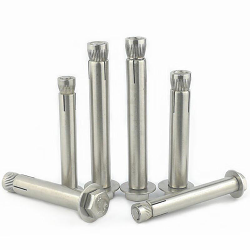 捷诺立 55274 304不锈钢内膨胀螺丝外六角墙体内胀螺栓 M12*100mm(3只)按（包）销售