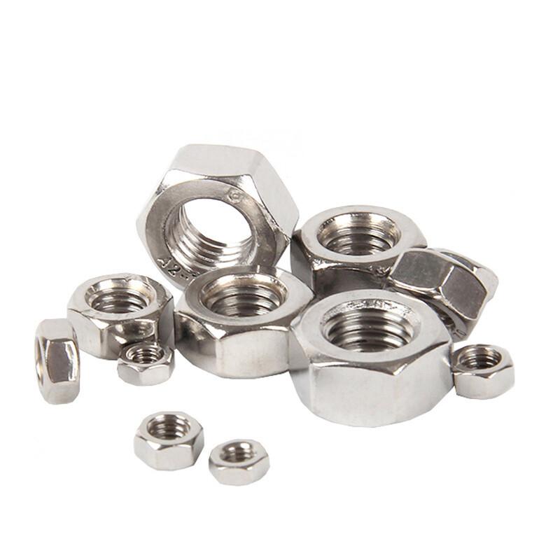 捷诺立 55625 304不锈钢螺母外六角螺母六角螺帽螺丝帽 M10(30只装)按（包）销售