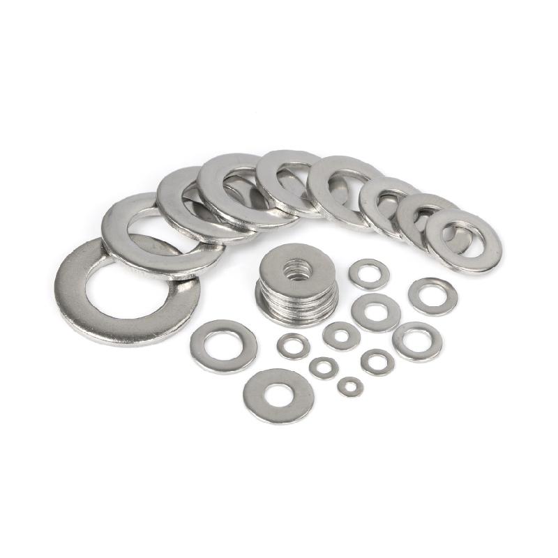 捷诺立 55865 304不锈钢平垫GB97不锈钢垫圈不锈钢平垫片 M4(400只装)按（包）销售