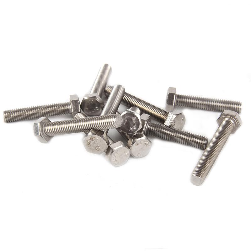 捷诺立 56180 304不锈钢外六角螺栓螺丝六棱螺杆全牙螺钉 M6*25mm(50只)按（包）销售