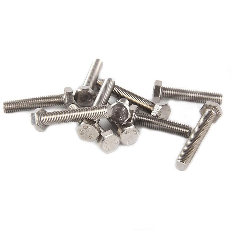 捷诺立 56185 304不锈钢外六角螺栓螺丝六棱螺杆全牙螺钉 M6*45mm(30只)按（包）销售
