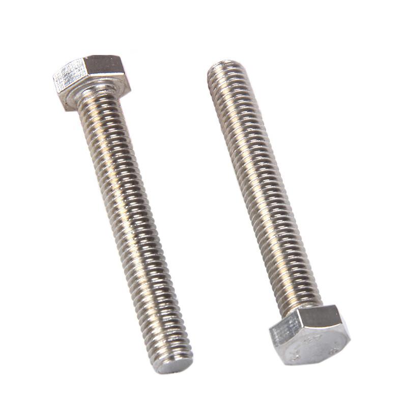 捷诺立 56221 304不锈钢外六角螺栓螺丝六棱螺杆全牙螺钉 M12*70mm(10只)按（包）销售