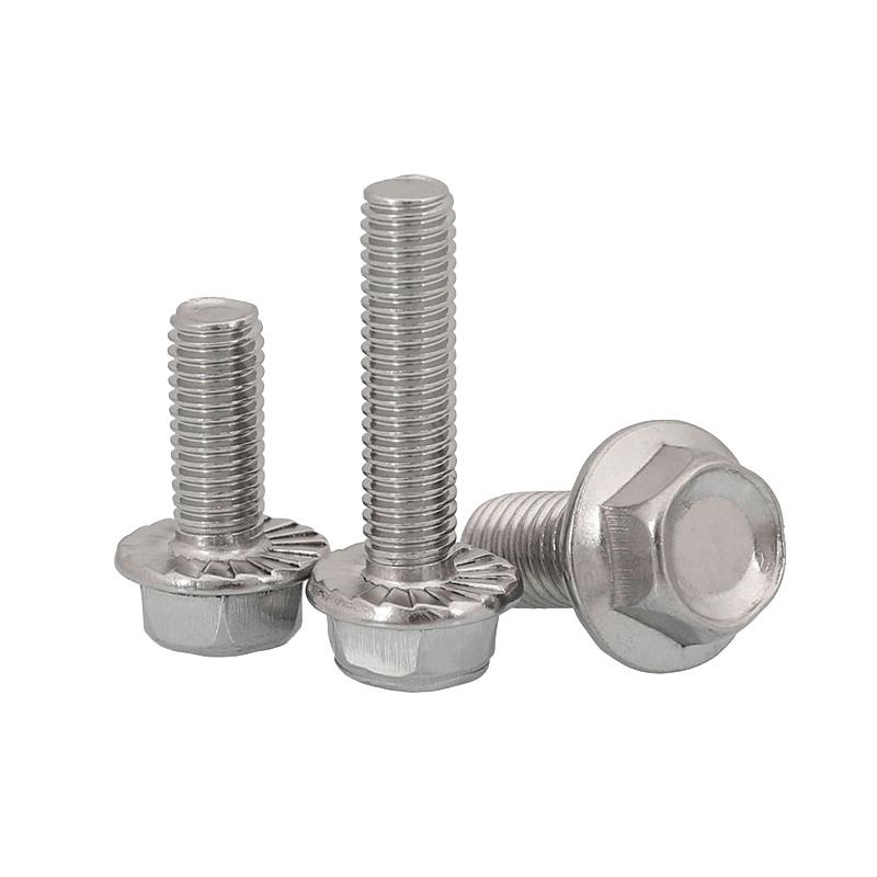 捷诺立 56987 法兰螺栓304不锈钢外六角带垫花齿防滑螺钉 M10*20mm10只按(包)销售 捷诺立 56987 法兰螺栓304不锈钢外六角带垫花齿防滑螺钉 M10*20mm10只按(包)销售