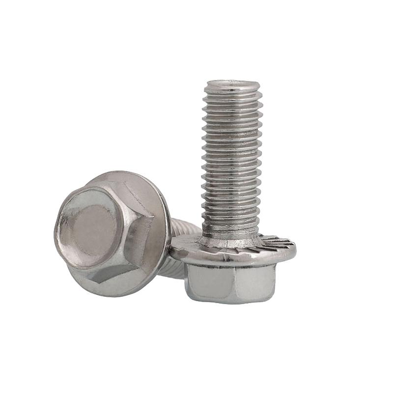 捷诺立 56987 法兰螺栓304不锈钢外六角带垫花齿防滑螺钉 M10*20mm10只按(包)销售 捷诺立 56987 法兰螺栓304不锈钢外六角带垫花齿防滑螺钉 M10*20mm10只按(包)销售