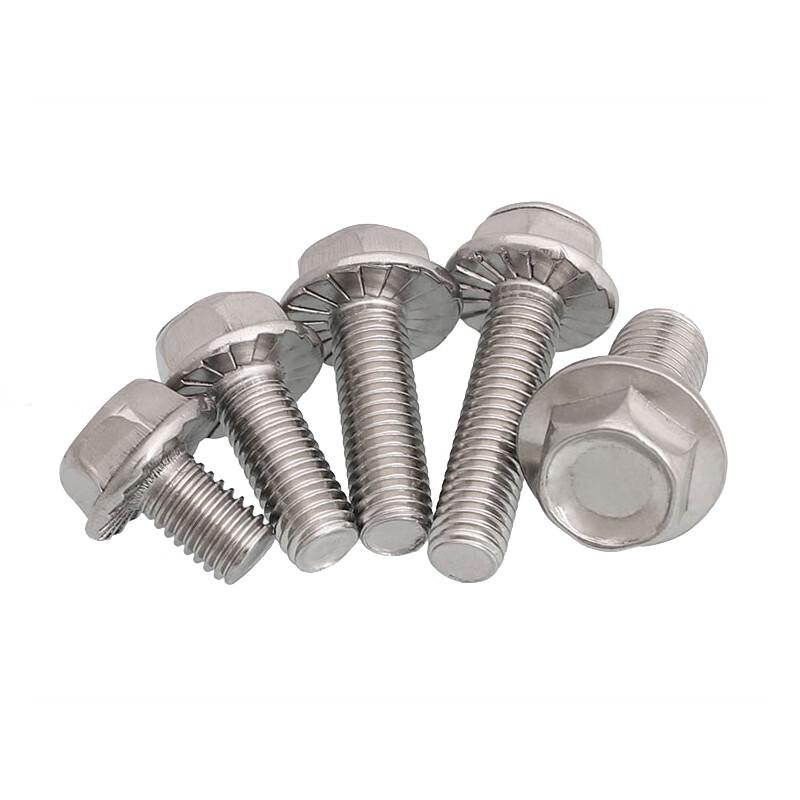 捷诺立 56989 法兰螺栓304不锈钢外六角带垫花齿防滑螺钉 M10*30mm10只按(包)销售 捷诺立 56989 法兰螺栓304不锈钢外六角带垫花齿防滑螺钉 M10*30mm10只按(包)销售