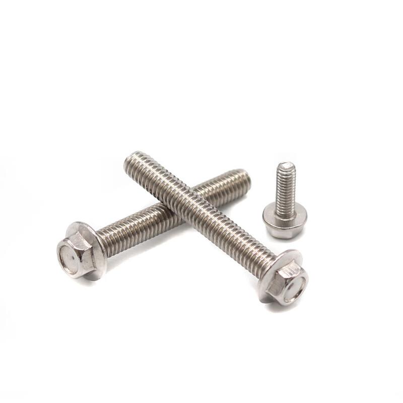 捷诺立 56989 法兰螺栓304不锈钢外六角带垫花齿防滑螺钉 M10*30mm10只按(包)销售 捷诺立 56989 法兰螺栓304不锈钢外六角带垫花齿防滑螺钉 M10*30mm10只按(包)销售