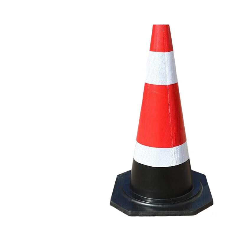 巨成云 橡胶路锥 反光锥路障锥雪糕筒 【高62cm】按个销售